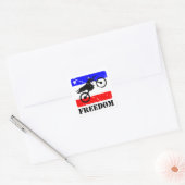 Sticker Carré Freedom Dirt-Bike FLAIR (Enveloppe)