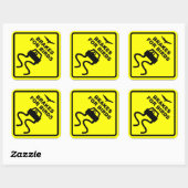 Sticker Carré Freins pour oiseaux (Feuille)