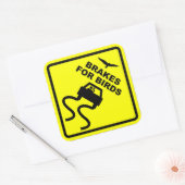 Sticker Carré Freins pour oiseaux (Enveloppe)