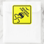 Sticker Carré Freins pour oiseaux (Sac)