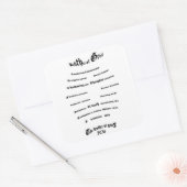 Sticker Carré Frère du deuil (Enveloppe)