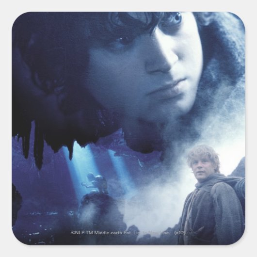 Sticker Carré FRODO™, GOLLUM™ et Sam (Devant)