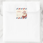 Sticker Carré From Santa Claus please Deliver to Christmas  (Sac)