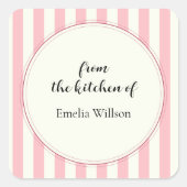 Sticker Carré From the kitchen of Small Business (Devant)