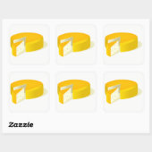 Sticker Carré Fromage (Feuille)
