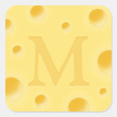 Sticker Carré Fromage adorable Fromage fantaisie Fromage Monpgra (Devant)