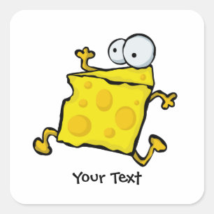 Sticker Carré Fromage En Course