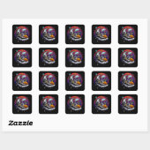 Sticker Carré Fromage Space Moon (Feuille)