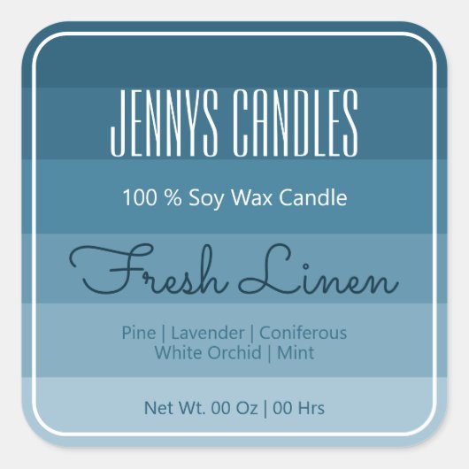 Sticker Carré Frontière Carré moderne Pastel Arc-en-ciel Ombre b (Devant)