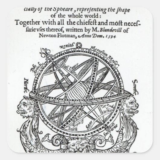 Sticker Carré Frontispiece de 'A Plain Treatise �' (Devant)