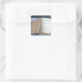 Sticker Carré Frontispiece de 'Ulysses' par James Joyce (Sac)