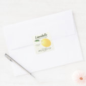Sticker Carré Fruit citron | Amitié Hello Funny (Enveloppe)