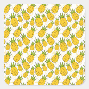 Sticker Carré Fruit motif transparent   motif de surface de frui