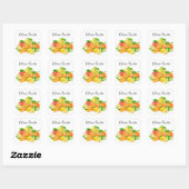 Sticker Carré Fruits d'agrumes (Feuille)