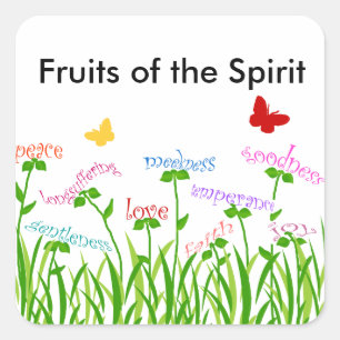 Sticker Carré Fruits of the Spirit garden products