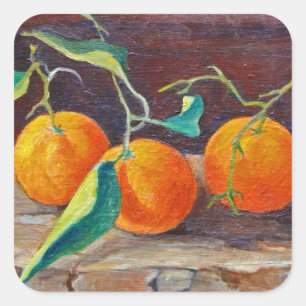 Sticker Carré Fruits sur un plateau 2014 2