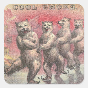 Sticker Carré Fumée fraîche
