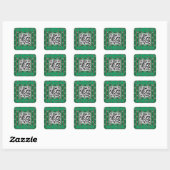 Sticker Carré Fun and Fun Christmas Snowflake QR Code (Feuille)
