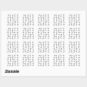Sticker Carré Fun Black Ant Bug (Feuille)