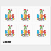 Sticker Carré Fun Kids Coquito (Feuille)