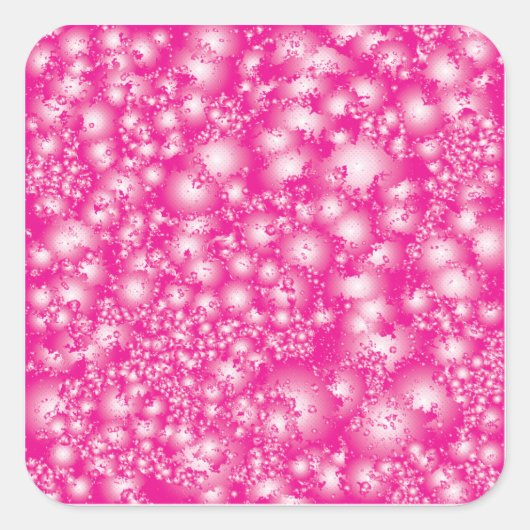 Sticker Carré Fun PINK Abstrait Encre Super motif (Devant)