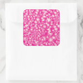 Sticker Carré Fun PINK Abstrait Encre Super motif (Sac)