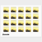 Sticker Carré Funérailles d'une maman sur le Nil par Frederick A (Feuille)