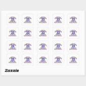 Sticker Carré FUNNY 22 ans de design (Feuille)