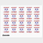 Sticker Carré Funny 50e anniversaire (Feuille)