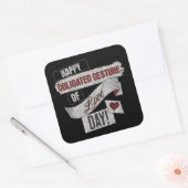 Sticker Carré Funny Anti Valentines Day Happy Obligated Gesture  (Enveloppe)