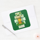 Sticker Carré Funny Beer St Patrick’s Day Shirt – Autocolante (Enveloppe)