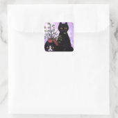 Sticker Carré Funny Cats Black Tuxedo Créationarts (Sac)