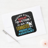 Sticker Carré Funny Exhaustit Assistant Médicale CMA (Enveloppe)