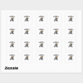 Sticker Carré Funny F-Caw-F Crow (Feuille)