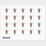 Sticker Carré FUNNY Face Photo Merci Anniversaire Personnalisé<br><div class="desc">FUNNY Face Photo Merci Anniversaire Autocollants personnalisés! Customisez avec n'importe quelle personne photo en utilisant l'outil de design de Zazzle. S'il vous plaît,  envoyez-moi un message directement si vous avez besoin d'aide !</div>