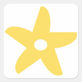 Sticker Carré Funny Flowef (Devant)