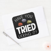 Sticker Carré Funny Geologiste Lapidary Rock Collector Rockhound (Enveloppe)