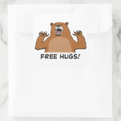 Sticker Carré Funny sans oursons (Sac)