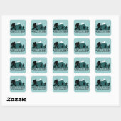 Sticker Carré Funny Sasquatch (Feuille)