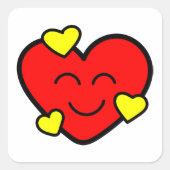 Sticker Carré Funny Valentine (Devant)