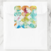 Sticker Carré Fusionner la couleur II (Sac)