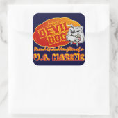 Sticker Carré Futur diable chien (Sac)
