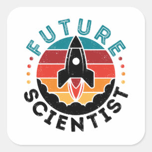 Sticker Carré Futur scientifique