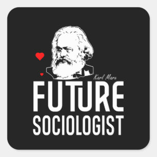 Sticker Carré Futur sociologue