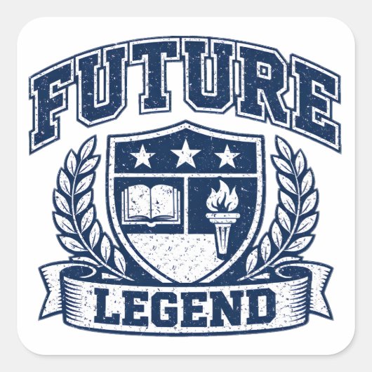 Sticker Carré Future Legend – Ambition Student Pride (Devant)