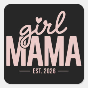 Sticker Carré Future Maman 2026 Révélation de Grossesse Maman à 