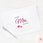Sticker Carré Future Mrs Personalized Wedding Design  (Enveloppe)