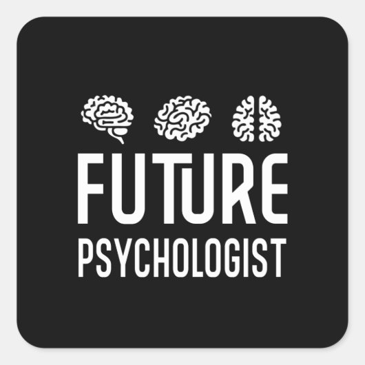 Sticker Carré Future Psychologist (Devant)
