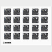 Sticker Carré Futures missions d'exploration spatiale (Feuille)