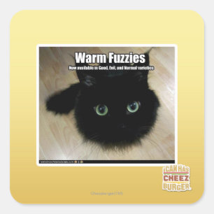 Sticker Carré Fuzzies chaud